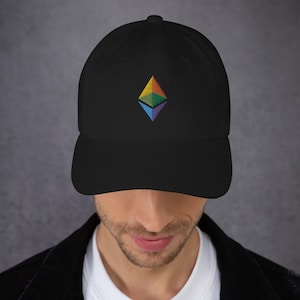Ethereum Color Dad Hat / Crypto Hat / ETH 2.0 / Embroidered 3D Print