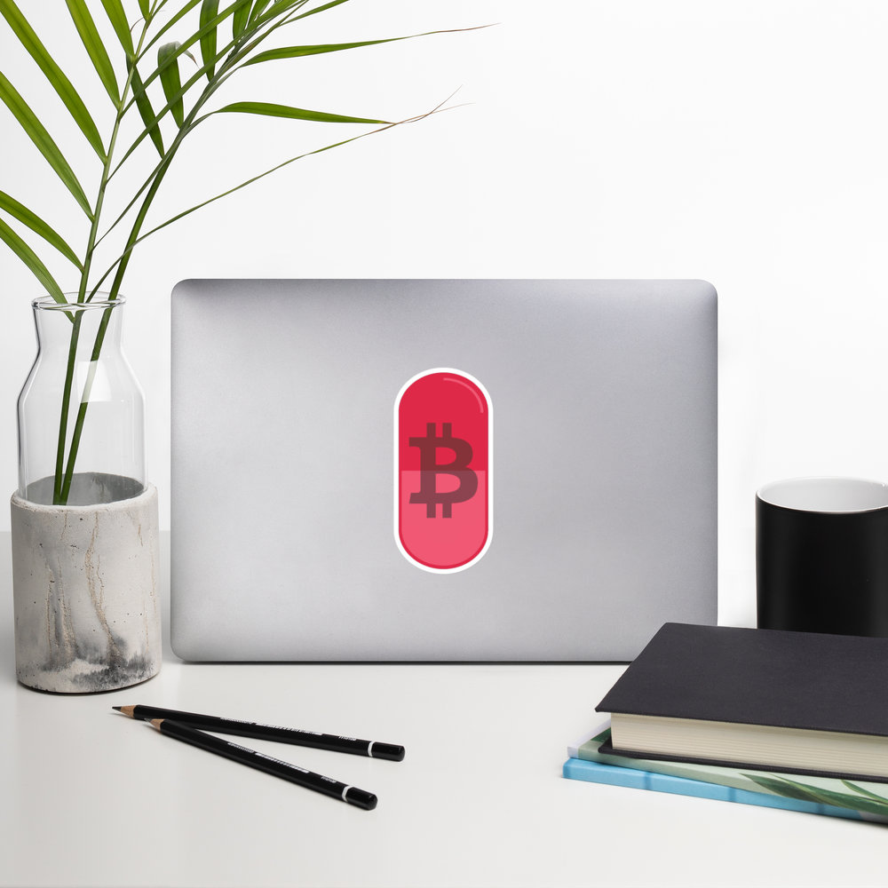 Bitcoin Red Pill Sticker: Cryptocurrency Hodler Gift - Etsy