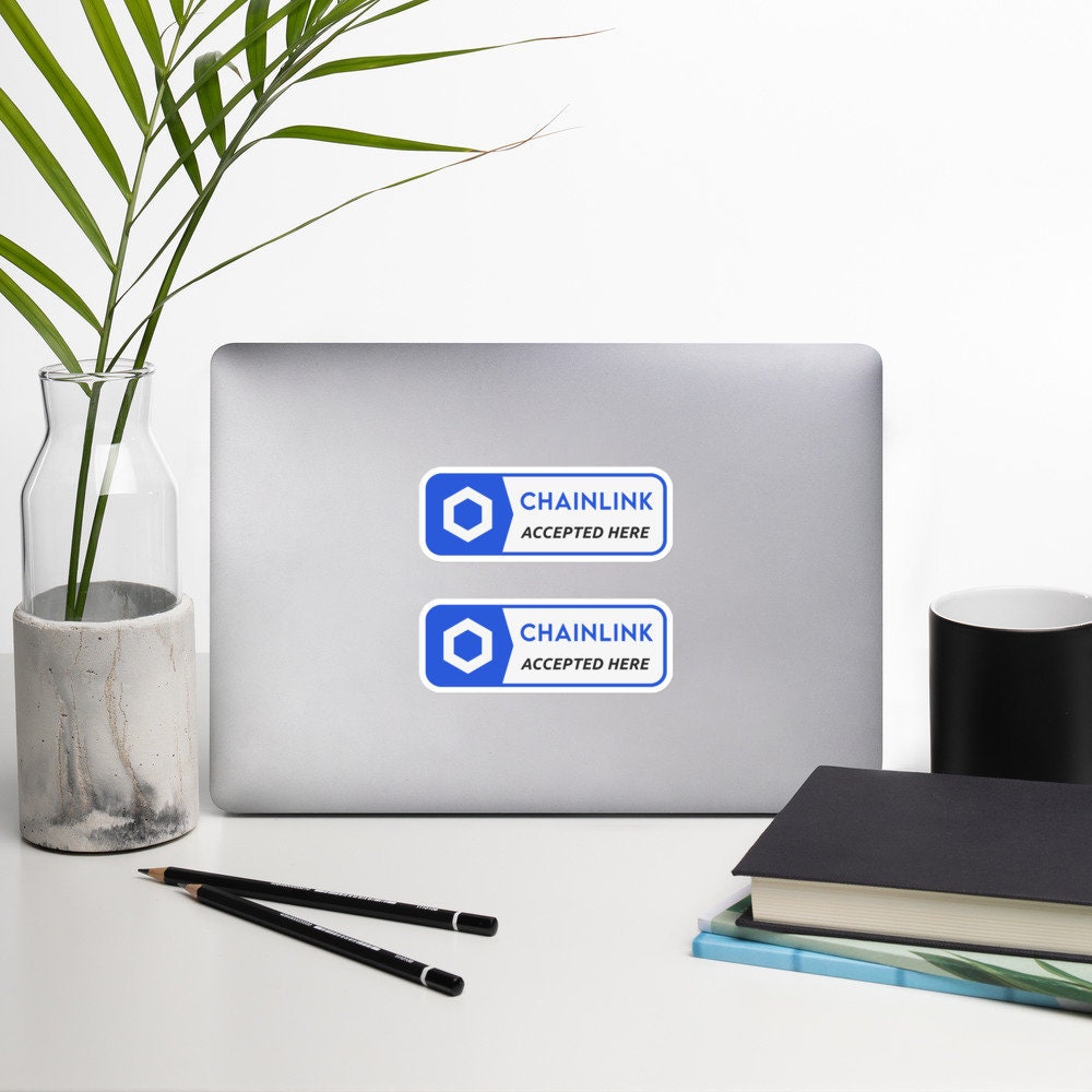 Chainlink Accepted Here Sticker X2 | LINK Cryptocurrency Merch | Crypto  Payment Trader Gift - Etsy