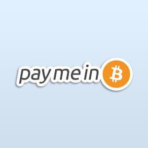 Zahlen Sie mich in Bitcoin Aufkleber | Krypto HODLer | Bitcoin Währung Geschenk | BTC Merch