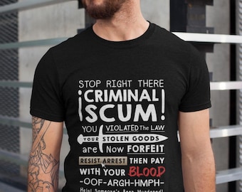 Elder Scrolls Oblivion Meme T-Shirt – Funny Imperial Guard Typography Tee, Gamer Parody RPG Shirt