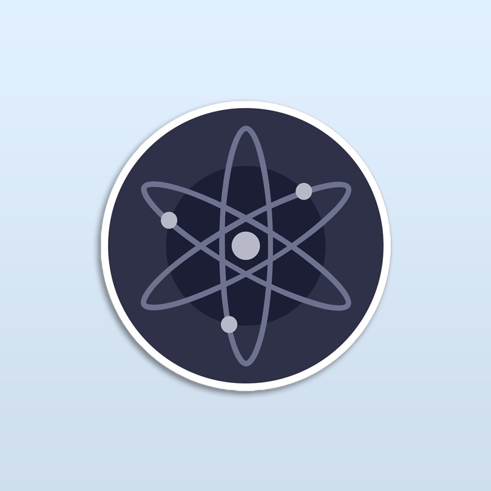 Cosmos ATOM Sticker | Crypto Hodler Trader Gift | ATOM Icon Cryptocurrency  Merch - Etsy