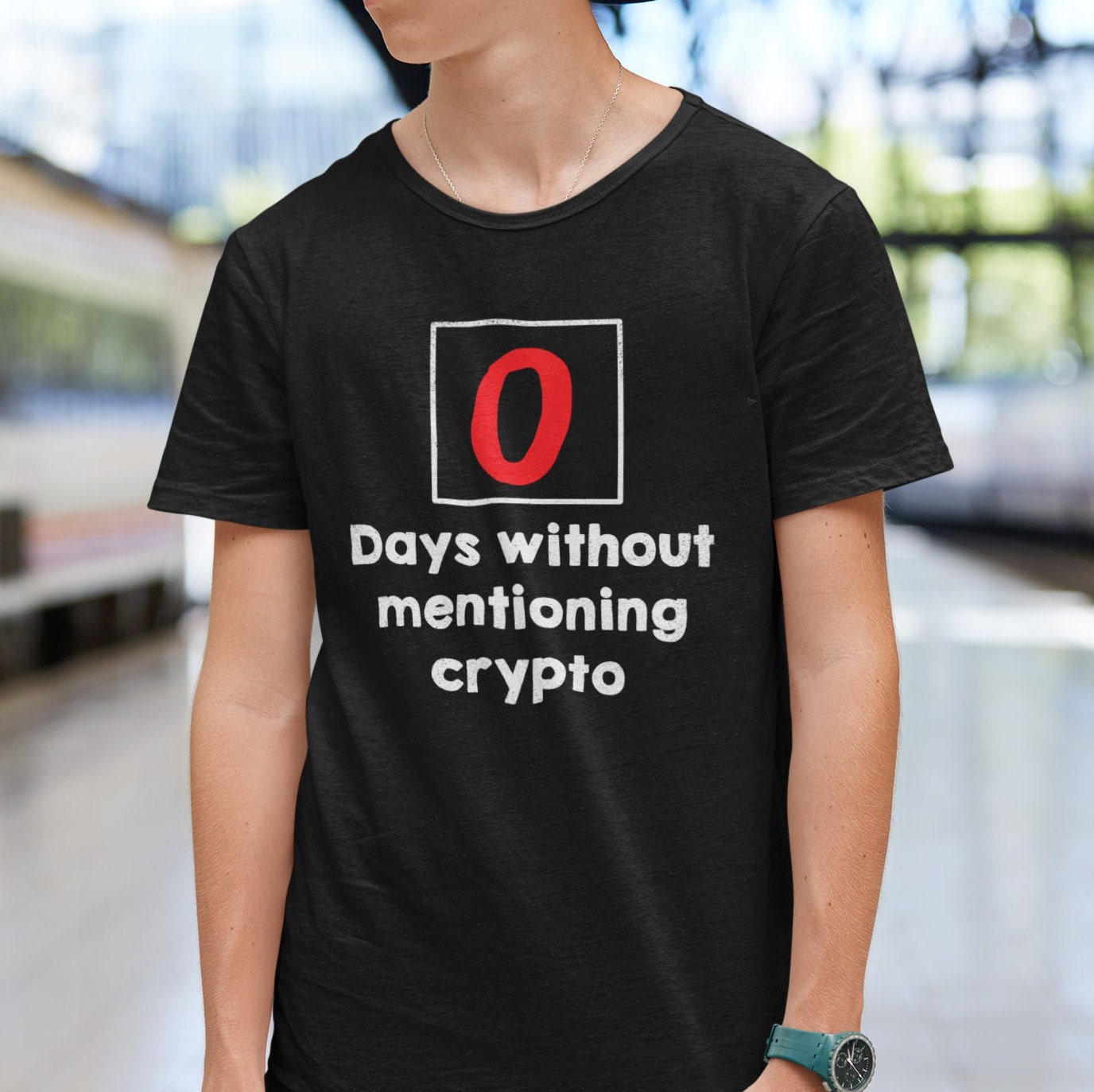 Funny Crypto T-shirt / Cryptocurrency Gift for Traders Investors / 0 Days  Without Mentioning Crypto - Etsy