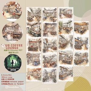 NeverLand Studio - Your Coffee Lounge Glossy Pet Tape