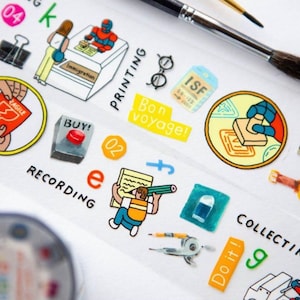 OURS Studio x Eslite - On Board ! - Ideal Stationery Fair PET Tape Sample - 80cm