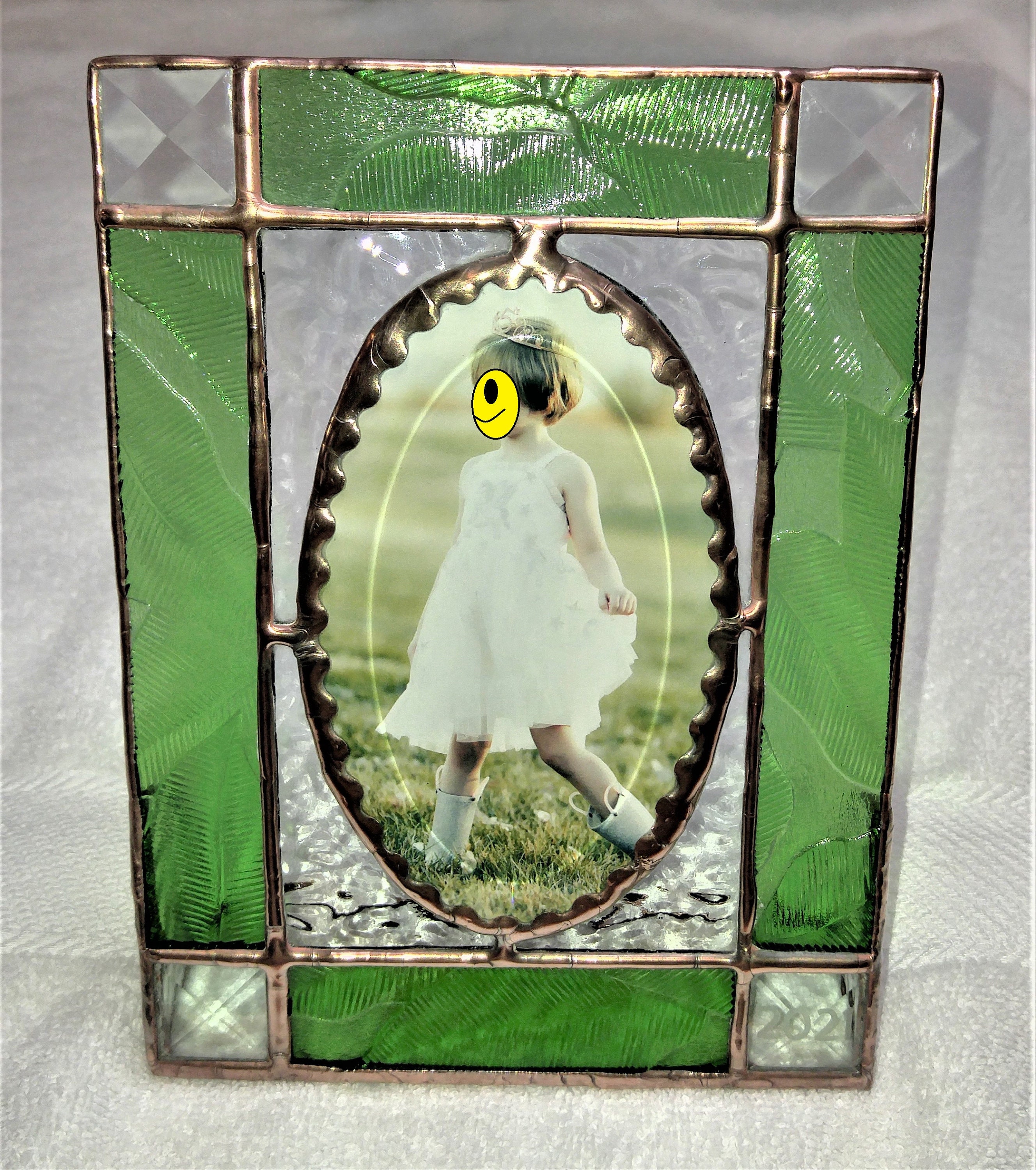 Handmade Antique Stained Glass Photo Frame with Bonus Personal Etsy