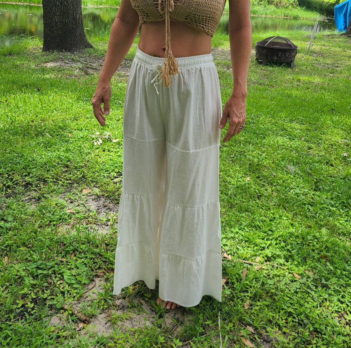 layered palazzo pants