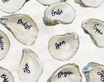 Oyster Shell Place Cards, Wedding Place Cards, Oyster Place Cards, Oyster Wedding Favor,  Wedding Placecards, Wedding Decor, Pearl Wedding