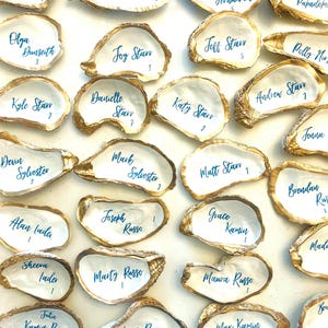Oyster Shell Place Cards, Wedding Place Cards, Oyster Place Cards, Oyster Wedding Favor,  Wedding Placecards, Wedding Decor, pearl wedding