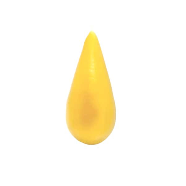 Pair Small Teardrop Beeswax Candle