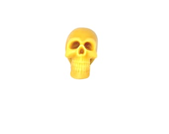 Skull beeswax candles