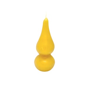 Pair Russian Teardrop Beeswax Candle