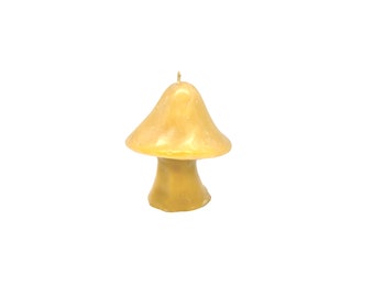 Mushroom Beeswax Candle