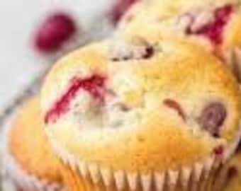 6 Cherry Muffins Fresh-Baked and Homemade