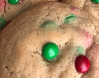 12 M&M Cookies Fresh-Baked and Homemade
