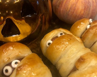Halloween Gift Idea-12 Mummified Sausage Kolache