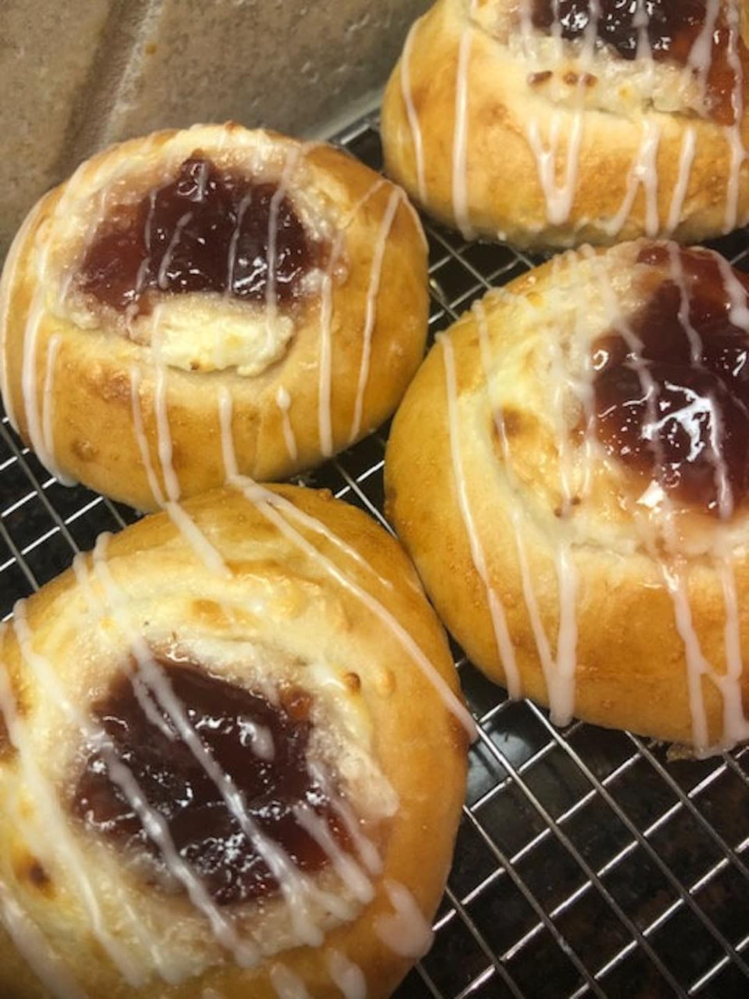 6 Kolaches W/ Strawberry Jam & Cream Cheese Freshbaked and Homemade Etsy