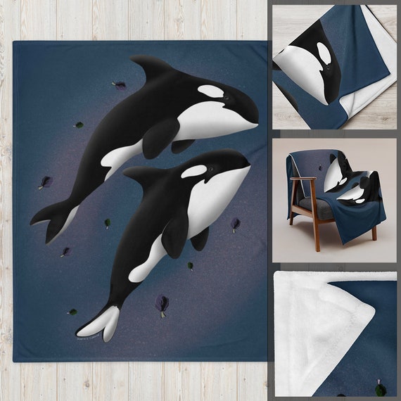 Orca whale blanket hot sale