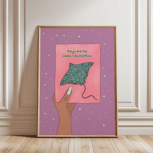 Rays Are Ocean&#39;s Butterflies - Inspirational Art Print for Ocean Lovers