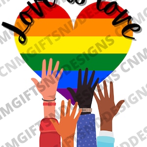 Love is love Diversity Pride LBGT PNG file