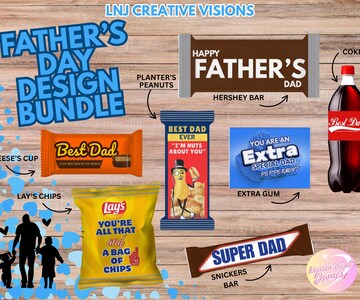 Father's Day NETLIX Design Bundle EDITABLE with CANVA Dadflix