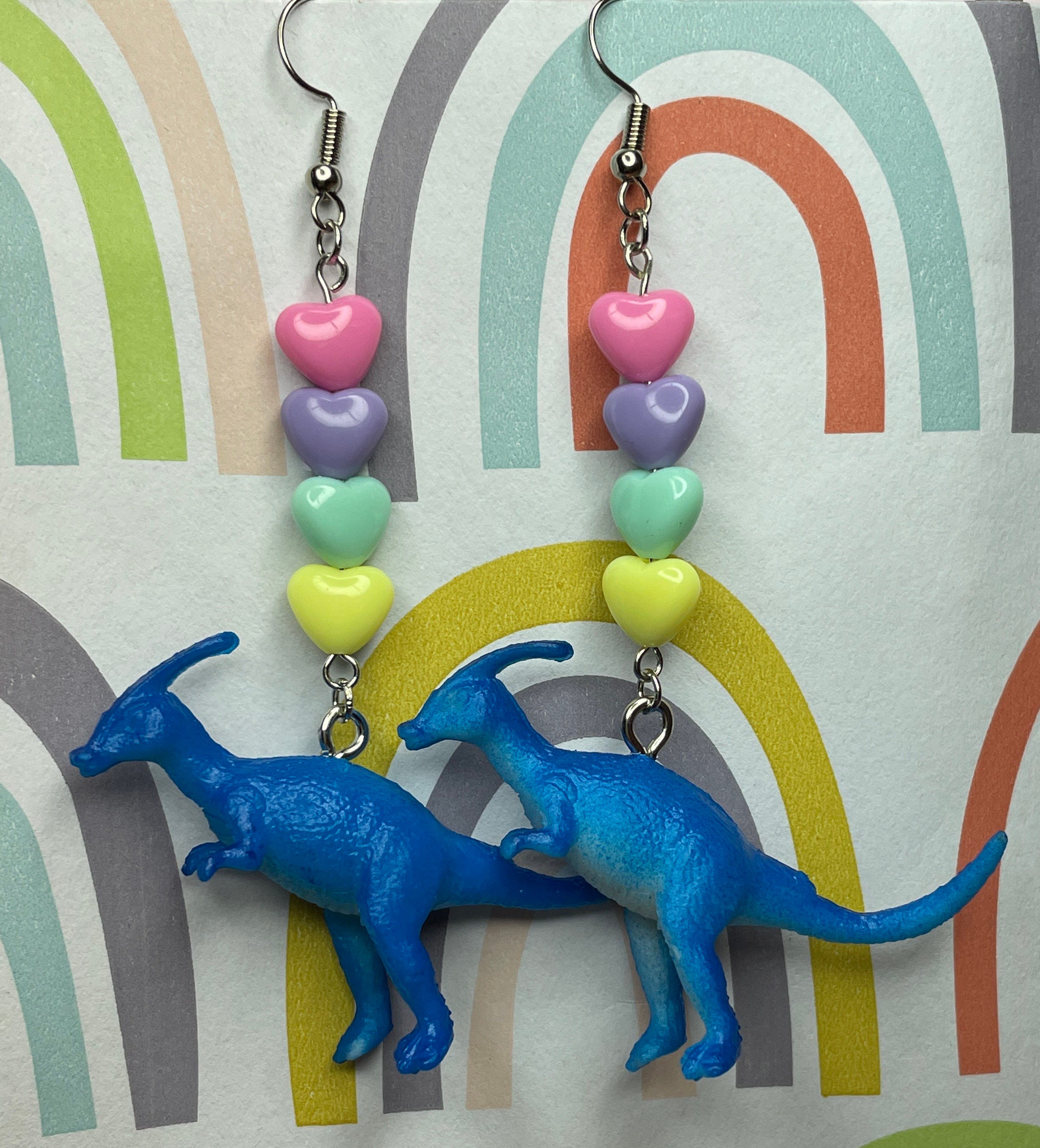 Boucles D'oreilles Dinosaure Vintage En Alliage Vert – Bijou Fantaisie Tendance Pour Femme