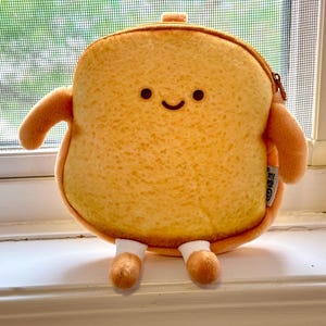 SUPER CUTE toast bag | pouch | cosmetics bag | stationary bag - kawaii cartoon