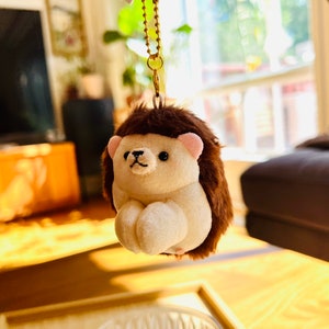 SUPER CUTE plush keychain | shiba inu | hedgehog | black cat | otter