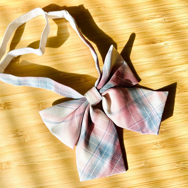 Kawaii Japanese Bow Tie / plaid bowtie / Japanese student uniform accessories / cosplay