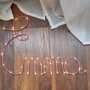 First name or luminous word image 9