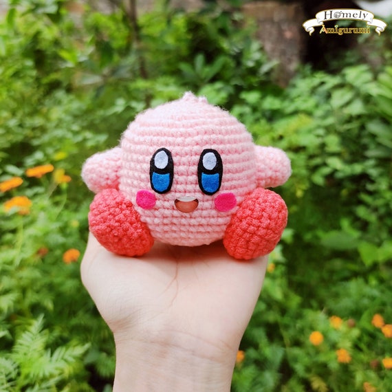 Kirby Crochet Doll Amigurumi Kirby Amigurumi Crochet Kirby Etsy