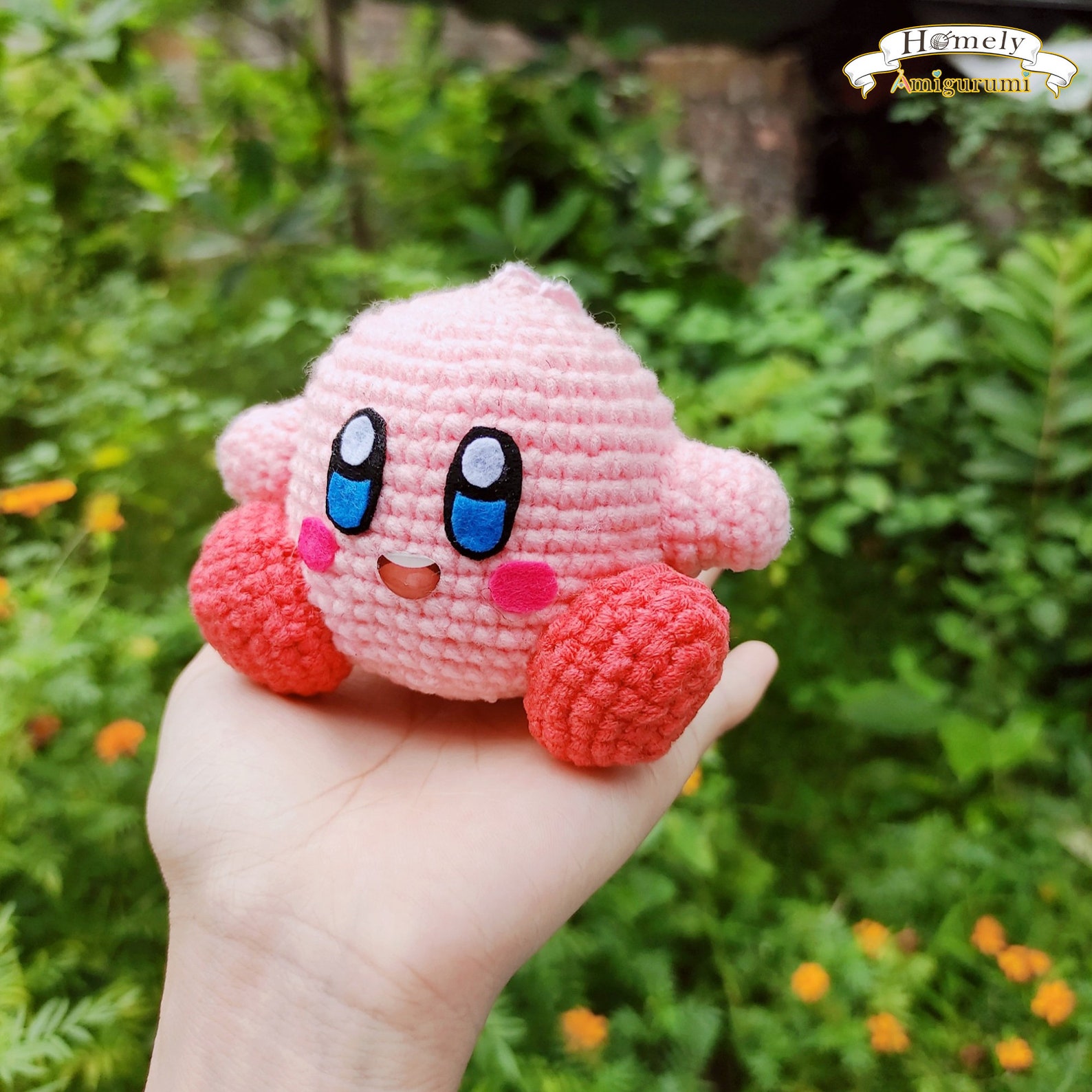 Kirby Crochet Doll Amigurumi Kirby Amigurumi Crochet Kirby Etsy