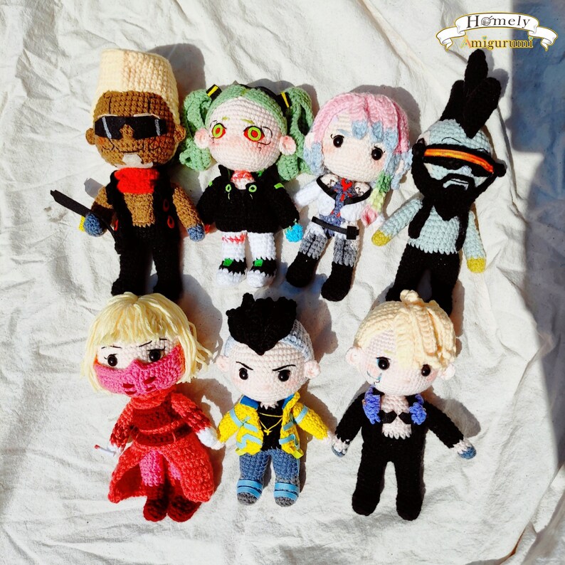 Lucy Cyberpunk Edgerunners Crochet Doll Amigurumi Cyberpunk Etsy Ireland