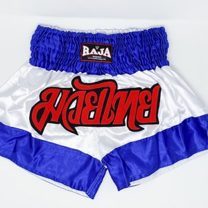 Medium - 2 colors Satin Muay Thai Shorts for adult Made in Thailand
