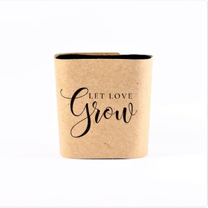 Let Love Grow Wedding Succulent Wrapper - Natural