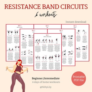 Home workout plan with resistance bands sale
