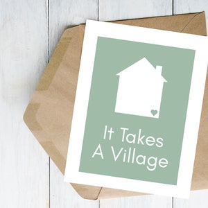 Tarjeta de agradecimiento para celebración de la fiesta de adopción o recaudación de fondos: ¡IMPRIMA en CASA! Se necesita una familia de cuidado de crianza de FIV de Village Notas de agradecimiento