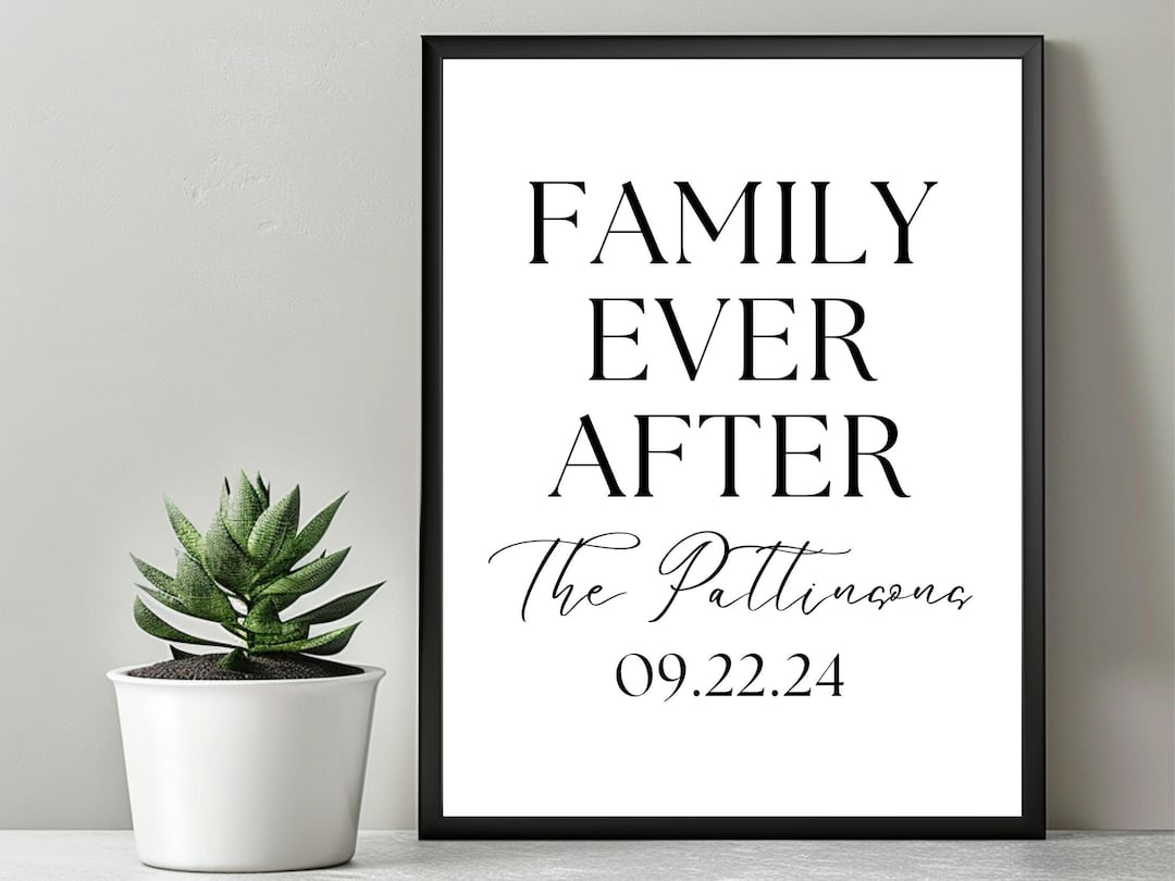 Adoption Celebration Sign Adoption Gift | Personalized Family Name ...