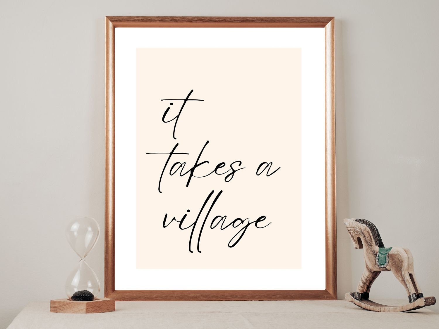 It Takes A Village Poster | Adoption Gift Printable | Gift for Adoptive ...
