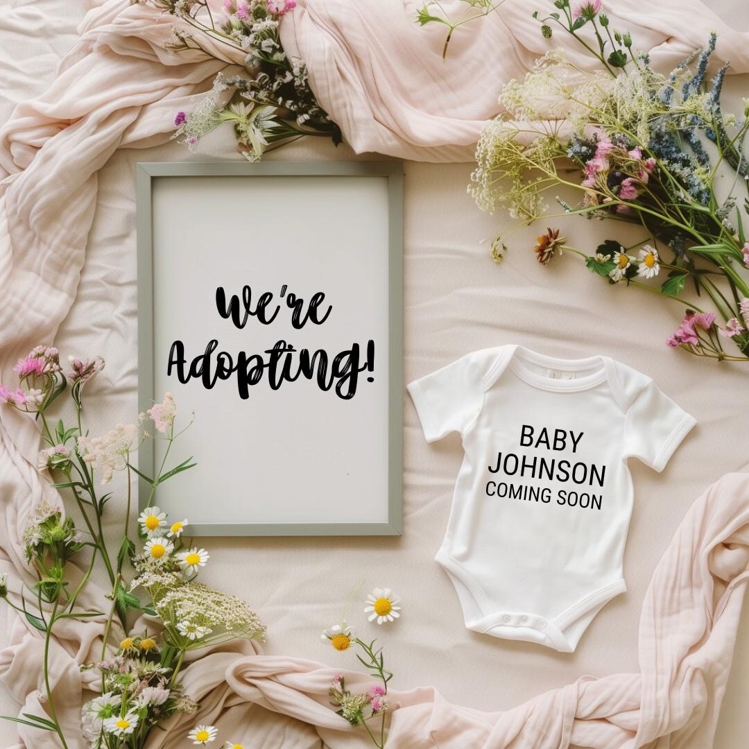 Adoption Announcement Template | Boho Floral Adoption Social Media Post ...