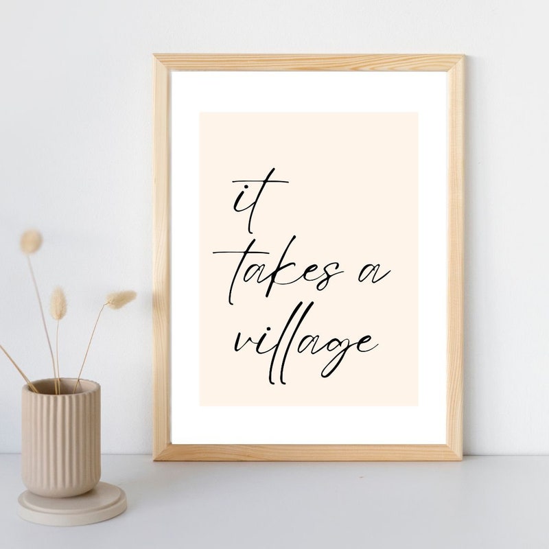 It Takes a Village - Etsy