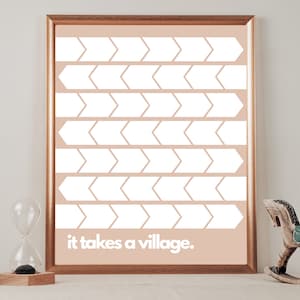 It Takes A Village | Adoption Fundraiser Art