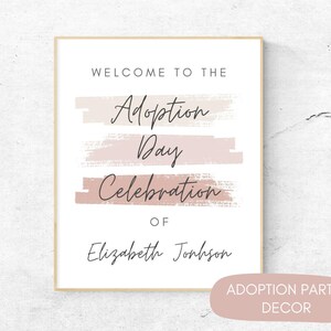 Adoption Day or Foster Care Adoption Sign Party Decor | Adoption Gift ...