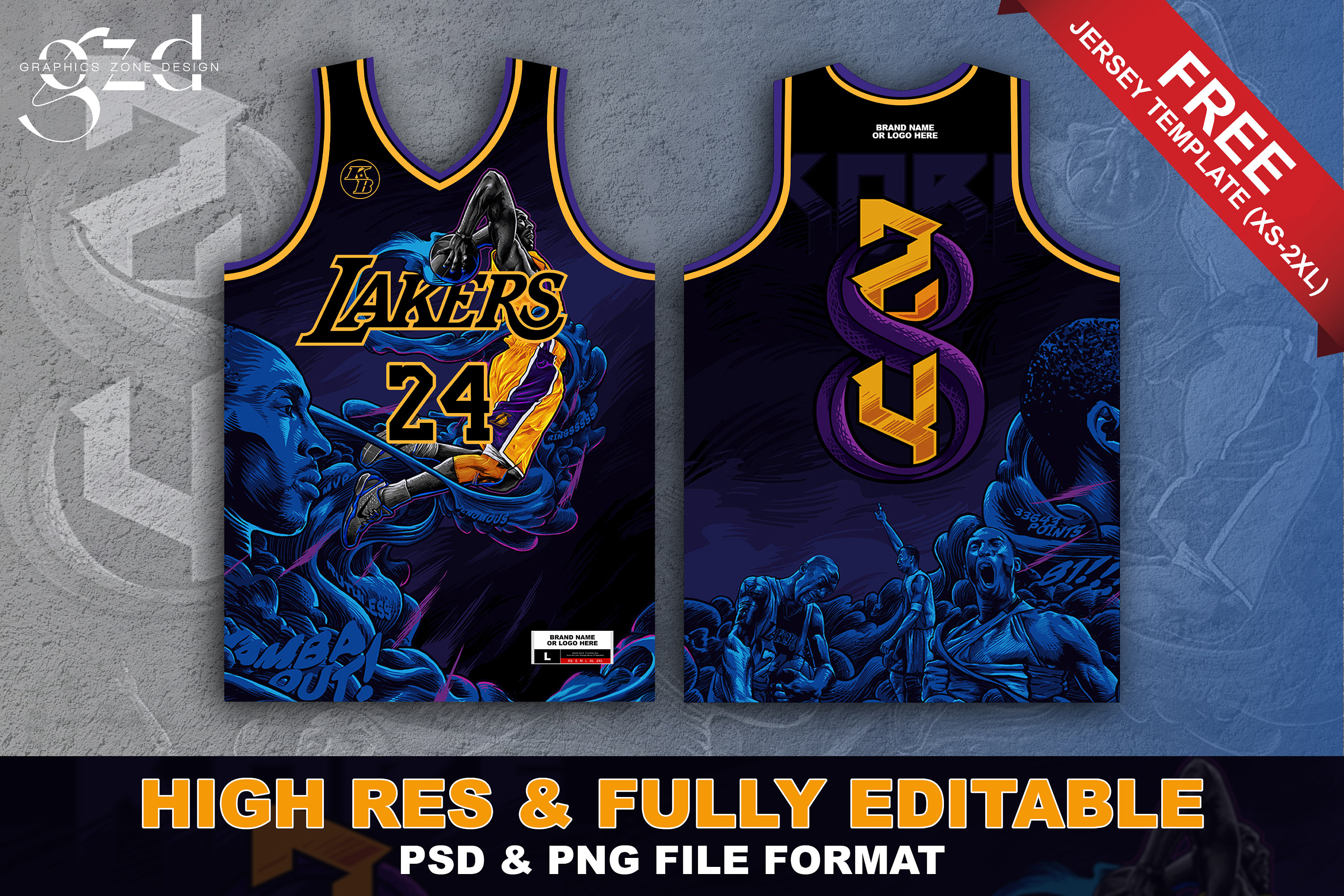 MAMBA 04 NEW KOBE BASKETBALL JERSEY FREE CUSTOMIZE NAME AND NUMBER