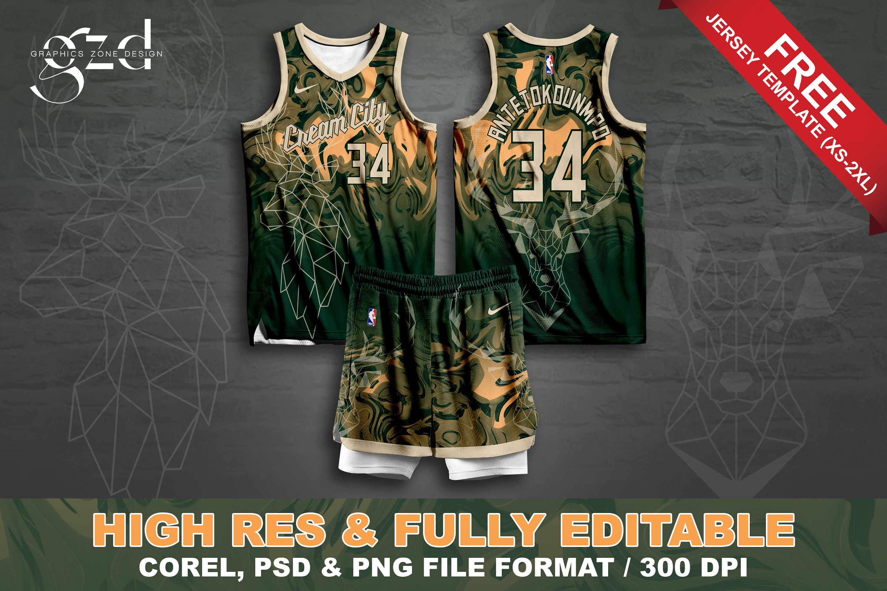 ROUND-NECK NBA CUT BASKETBALL JERSEY MOCK-UP FREE DOWNLOAD PSD - FULL  SUBLIMATION JERSEY DESIGN 