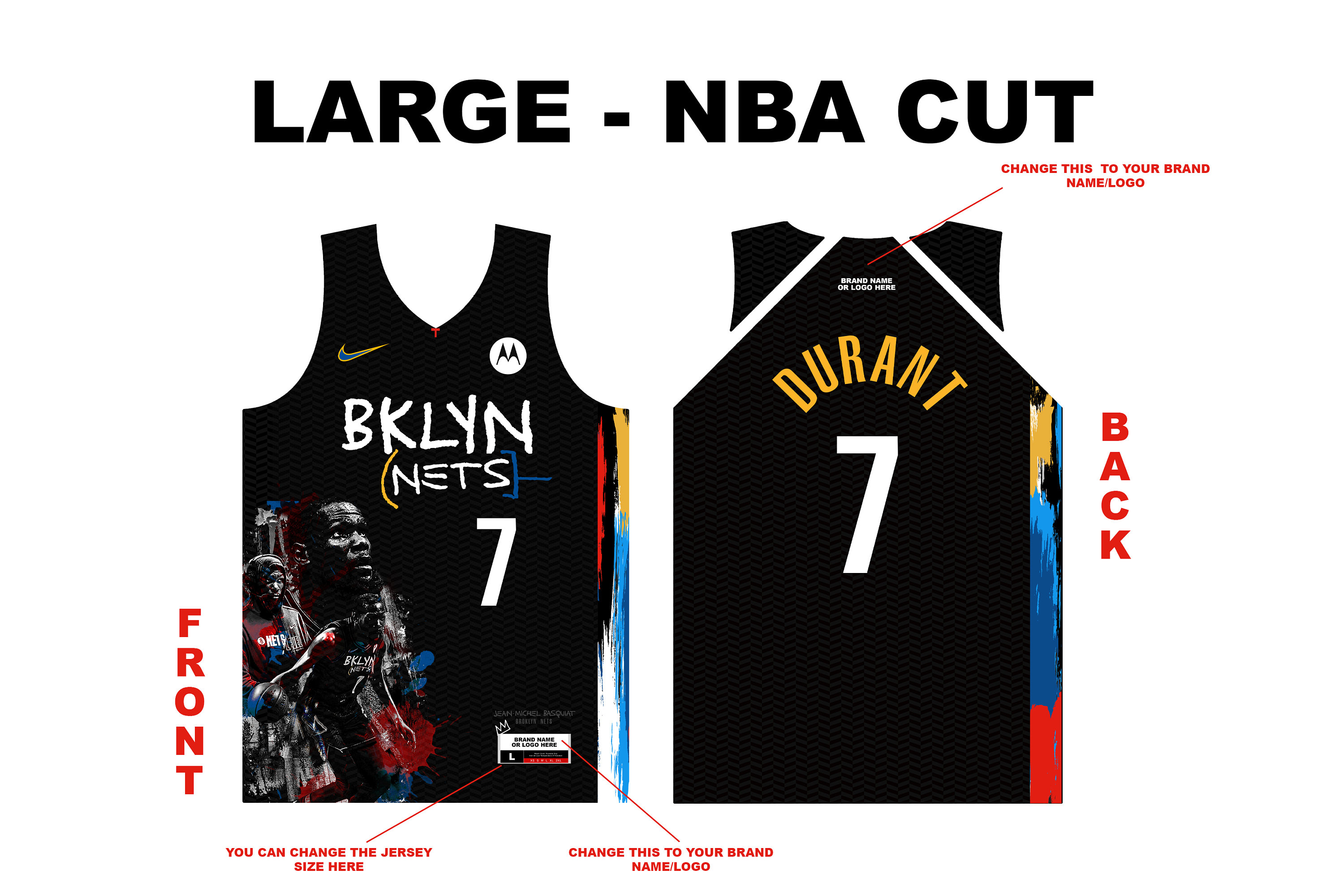 NBA - Full Sublimation Basketball Jersey Design - Get Layout