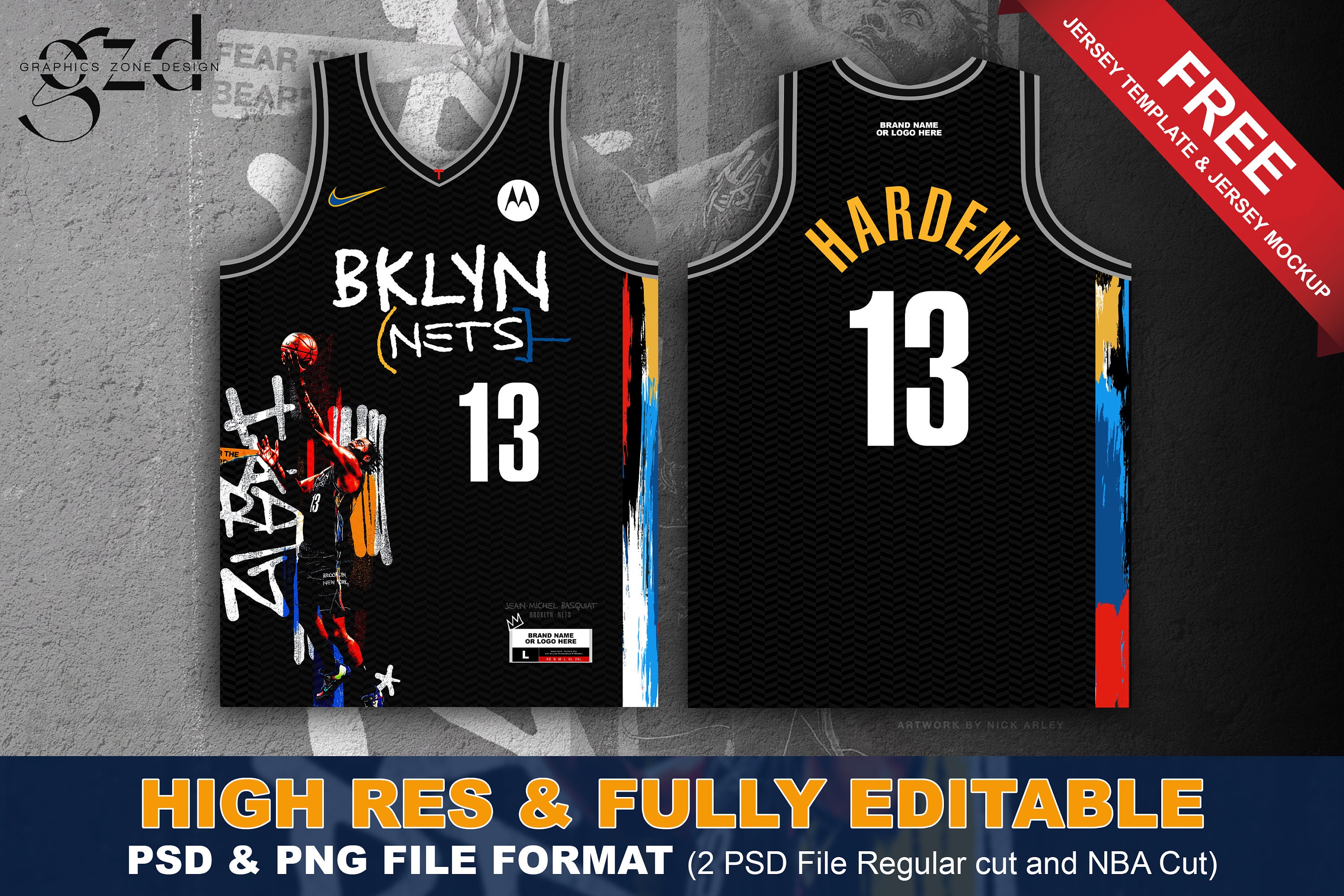 NBA - Full Sublimation Basketball Jersey Design - Get Layout