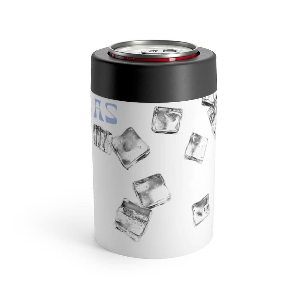 Beer Can Cozy Holder Cold as Ice With Ice Cube Pattern Etsy UK