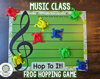 Music Class Game: Note Reading, Instruments, and Symbols
