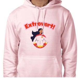 Extrovert Print Hoodie